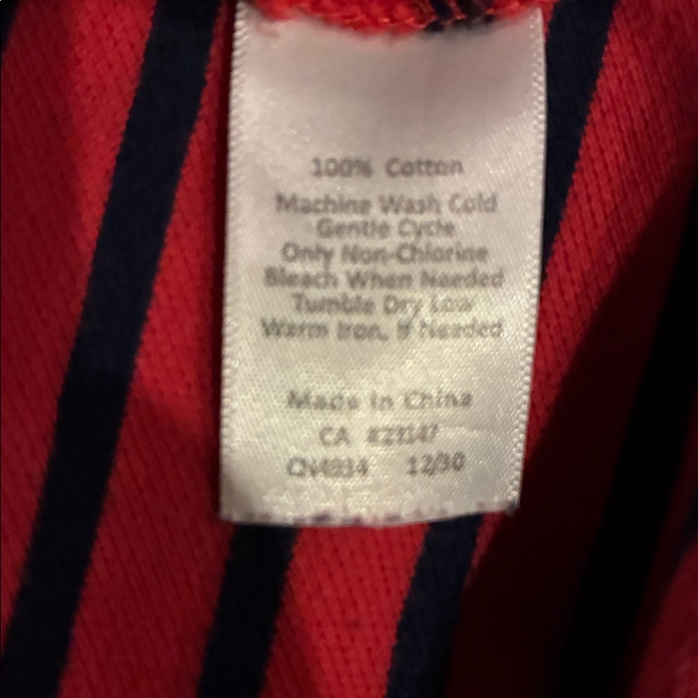 Talbots Nautical Dress Women’s 2X Sleeveless Vintage Dress Red Navy Striped Tank - Picture 9 of 9